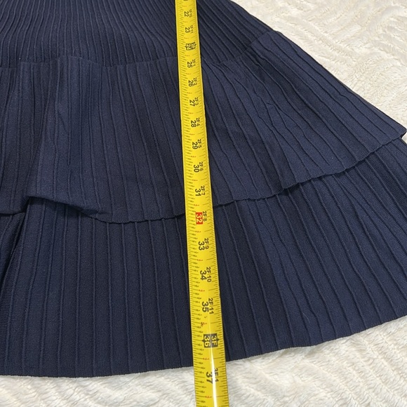 Eliza J Fit & Flare Knit Sweater Dress  Navy Blue NWT - Picture 13 of 13